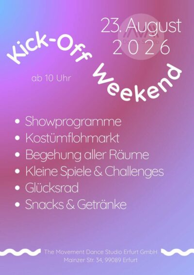 Kick-Off Weekend